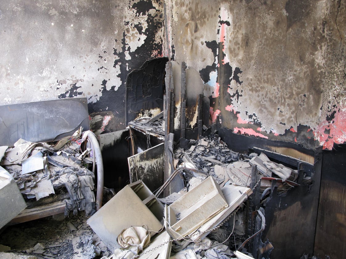 Fire Damaged Room