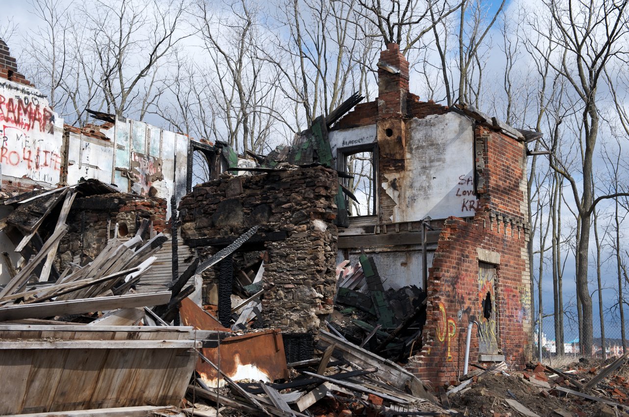 Fire Damaged House